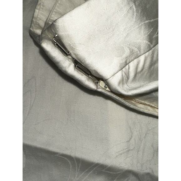 Ann Taylor LOFT Women’s Ivory Floral Print Pants 100% Cotton Size 2 - Picture 4 of 10